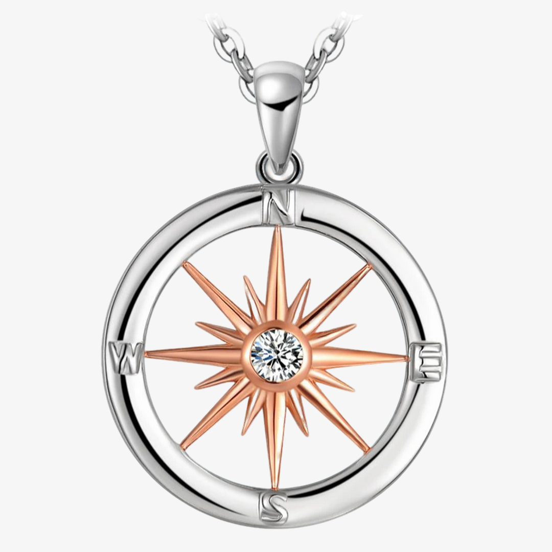 Colar Prata 925 - Compass